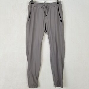UNRL Apex Pants Mens Small Gray Athletic Joggers Nylon Spandex Stretch